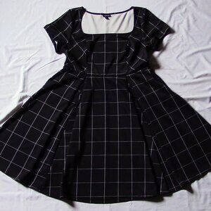 Torrid Dress - Black with White Squares
